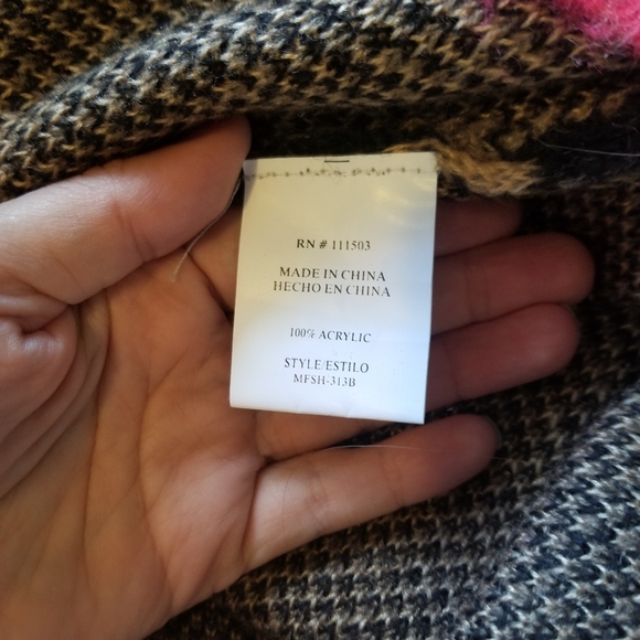 Lily White Cheetah Faux Fur Sweater Dress M/L - Picture 7 of 7